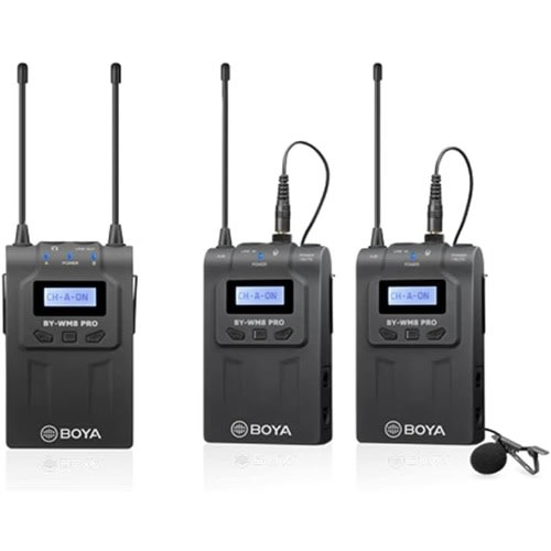 BY-WM8 Pro-K2 UHF Dual-Channel Wireless Microphone