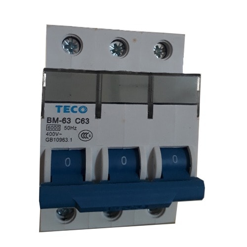 Miniature Circuit Breaker& Leakage Breaker. 3 Poles, 4.5KA, 63A, 400V