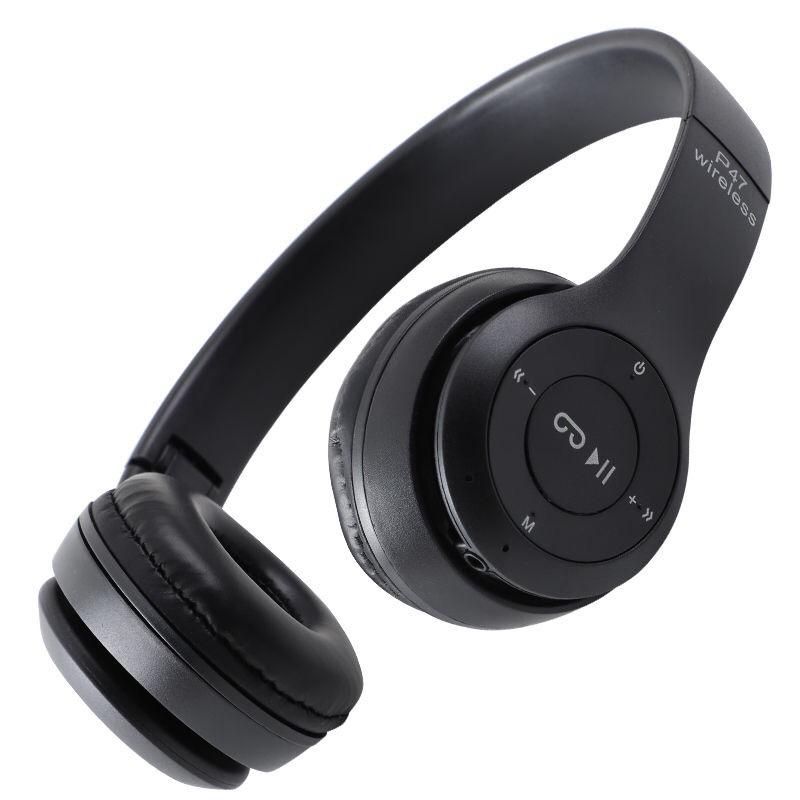 Bluetooth Earphone Over-Ear Subwoofer Wireless Earphone Black