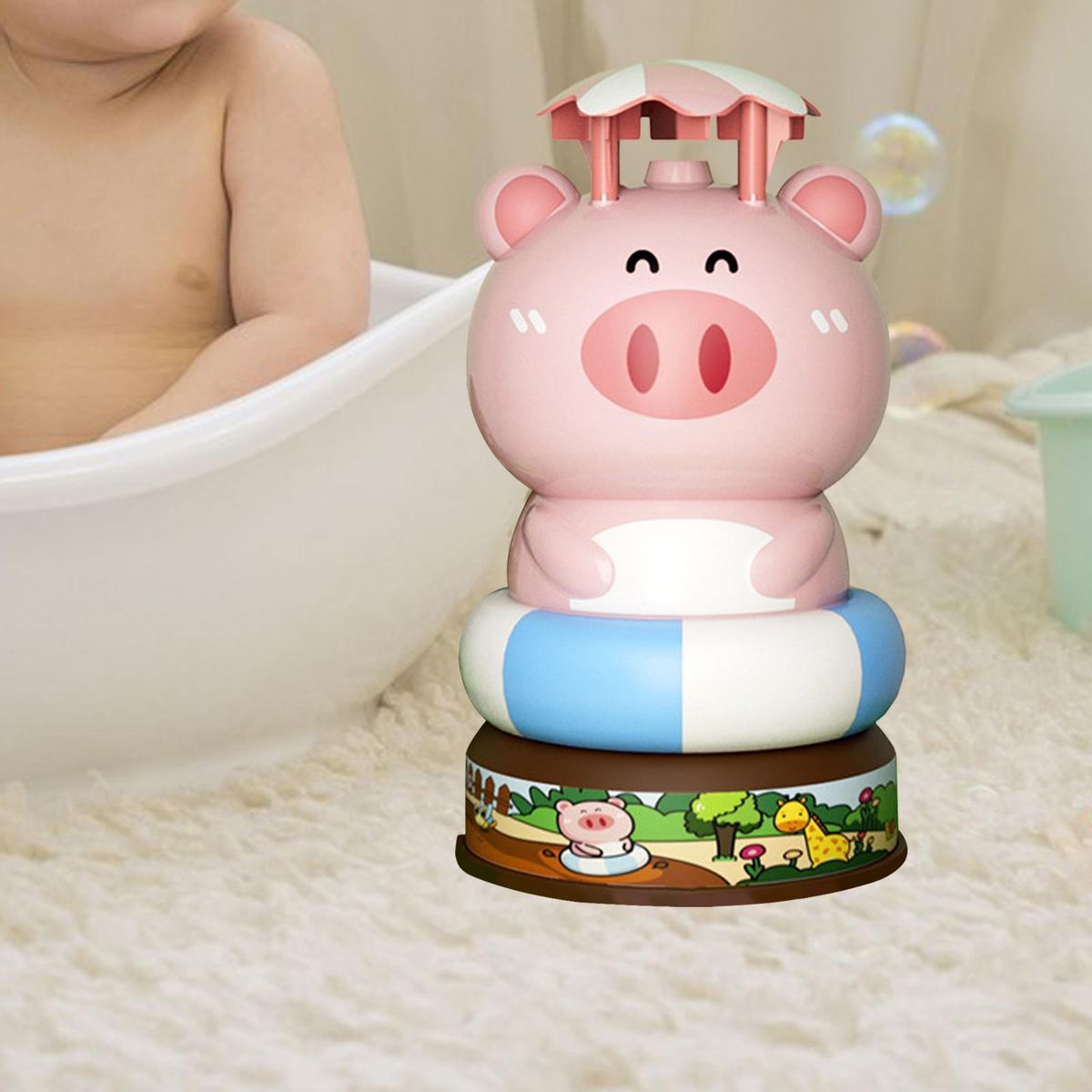 Summer Launcher Sprinkler Toy 360&deg; Rotating Games Outdoor Toys Animal Model for Patio Yard Lawns Age 3 4 5 6 7 8 Year Old