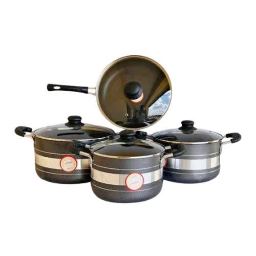 3 Pieces Non-Stick Pot Set Frying Pan