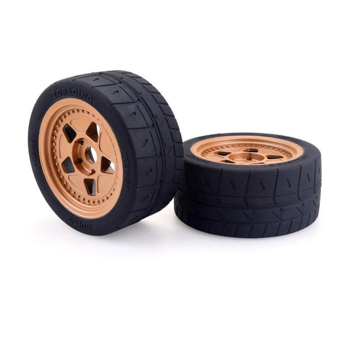 Upgrade Rubber Tire Wheels Tyre & Shock Absorber Parts For 1/7 RC