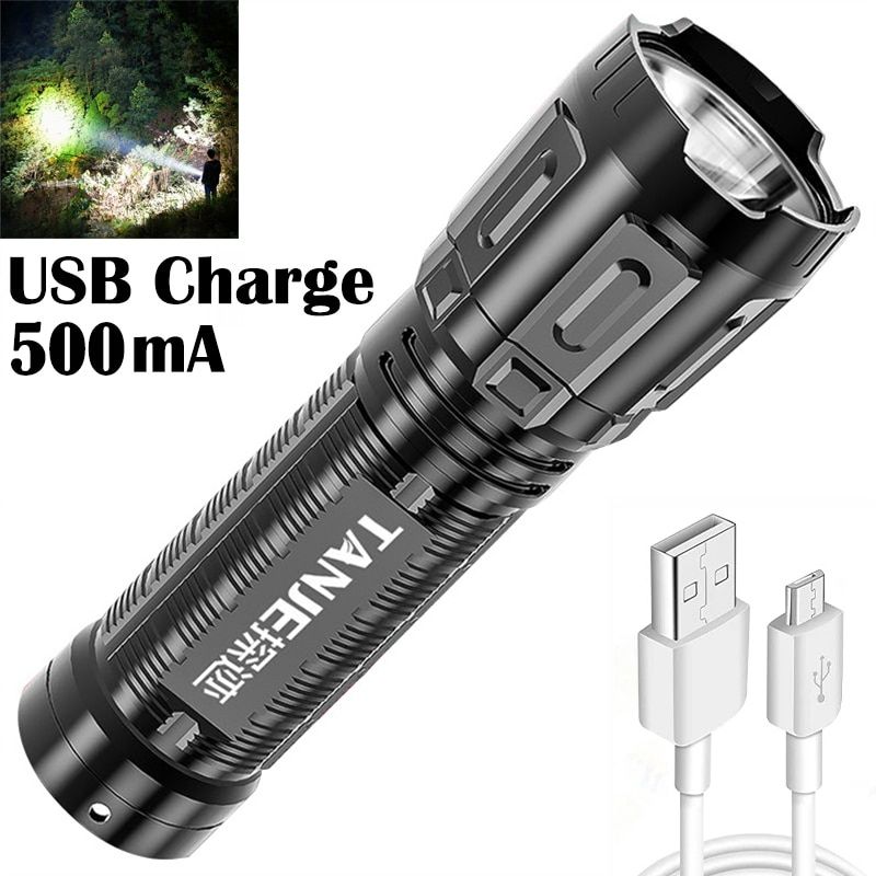 Powerful Torch Range 500m Flashlight Work Light Waterproof