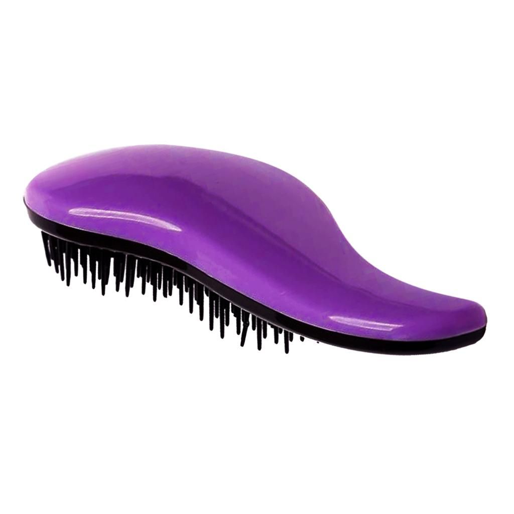 8 Color Hair Detangling Brush For Women Children Pain-Free Comb Purple