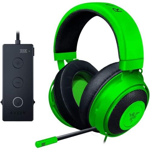 Kraken Tournament Edition Thx 7.1 Surround Sound Gaming Headset: For Ps4, Ps5 Xbox Pc- Green