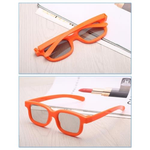 Product / Polarized 3D Lenses For Cinema With Transparent Box - Orange