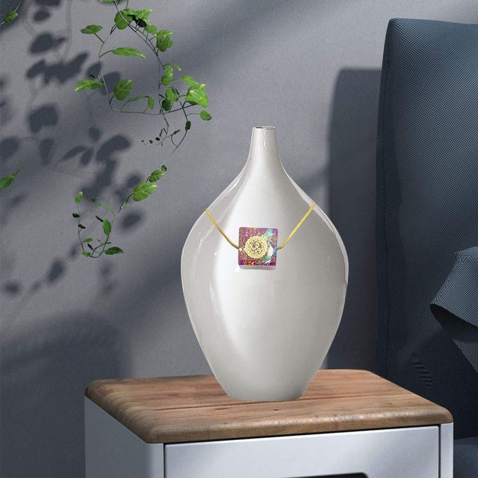 Necklace Energy Stone PULSE Spirit Cube Seven Spiritual Ogan Purple