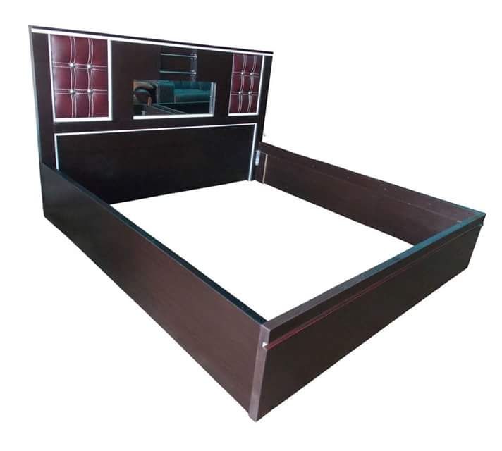 Superb 6&times;6 Bed Frame With Leather Head Board (Delivery Only To Lagos)