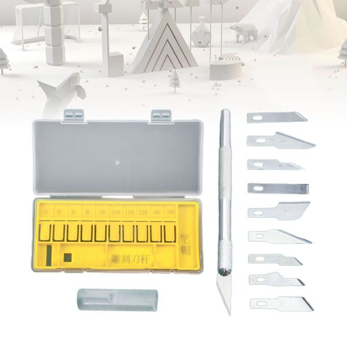 Precision Carving  Set 10 Blades Craft Knives For Carpenter