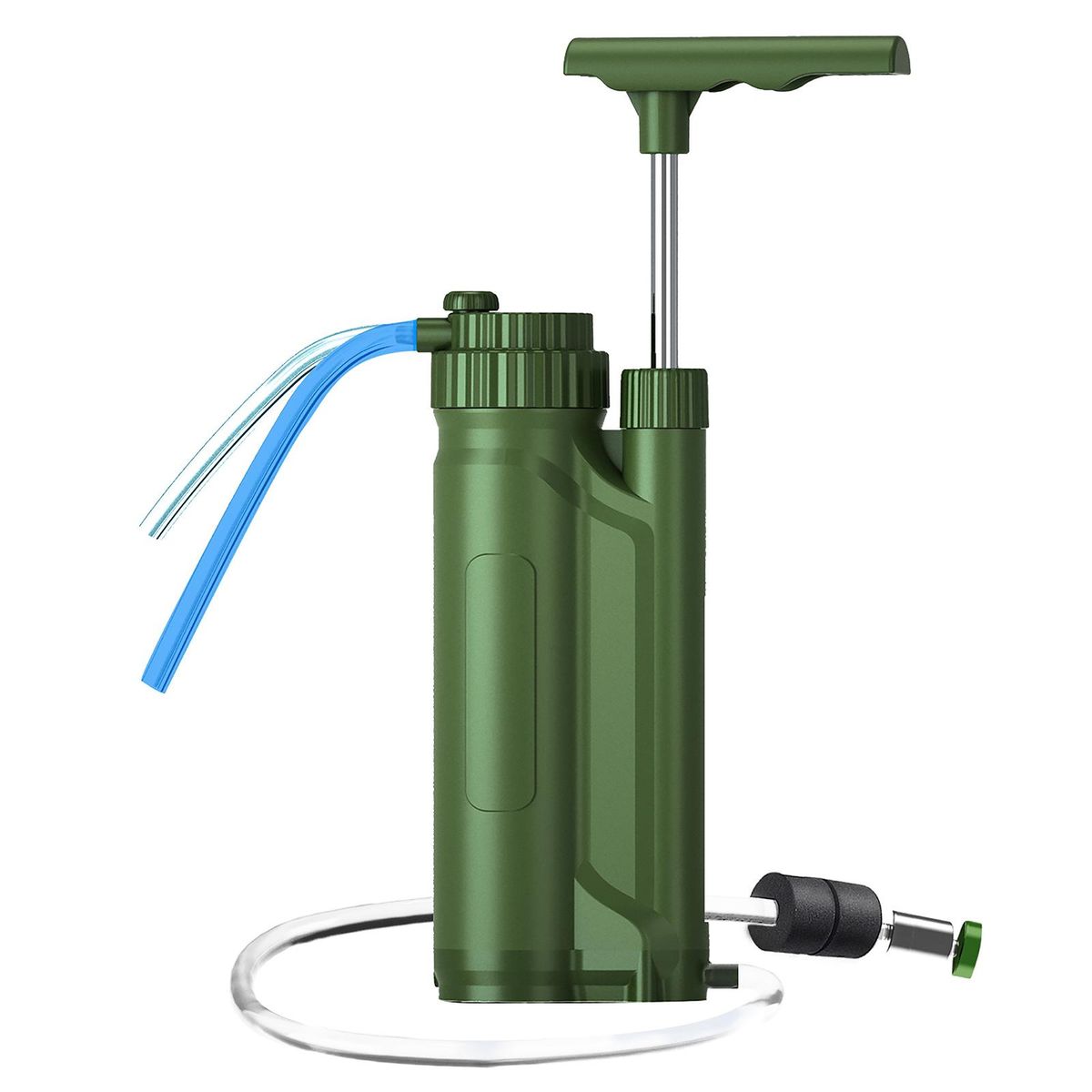 Portable UF Water Filter Pump Outdoor Water Purification System Survial Gear for Camping Hiking Travel Emergency Preparedness