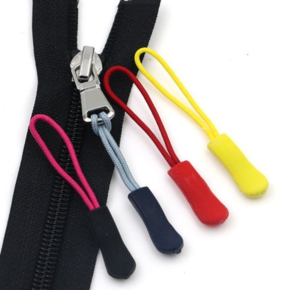 30Pcs Zipper Pull Zip Puller Replacement Cord Rope Pullers Ends Lock Zips
