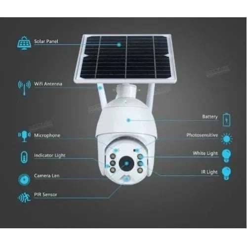 PTZ 4G Sim Solar Panel Camera