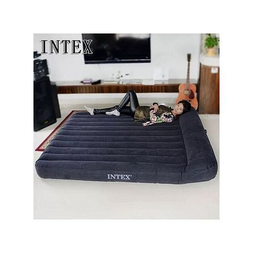 Inflatable Wide Mattress With Pump - 2 Person (54 X 75 X 10 Inch)