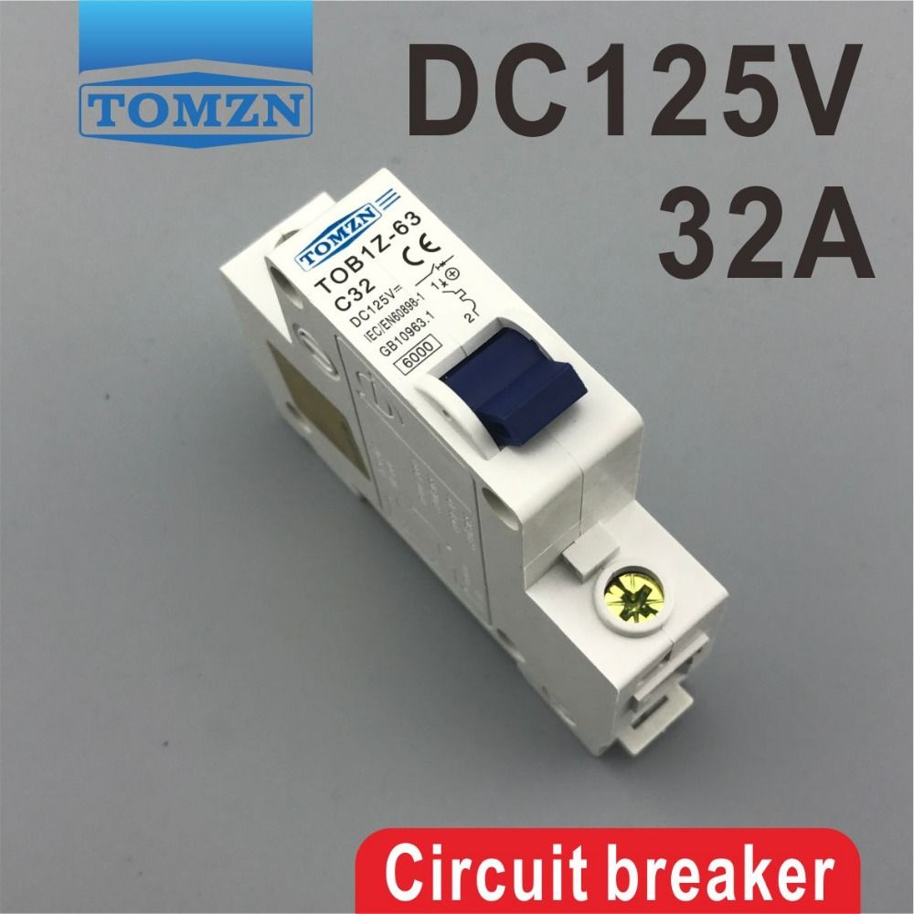 DC Breaker MCB Circuit 1P 125V 32A