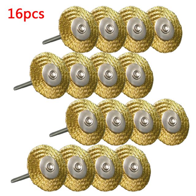 Dremel Accessories 16pcs Stainless Steel Wire Whee