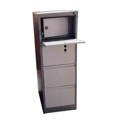 4 Drawers Metal Office File Cabinet - First Drawer Safety Locking System