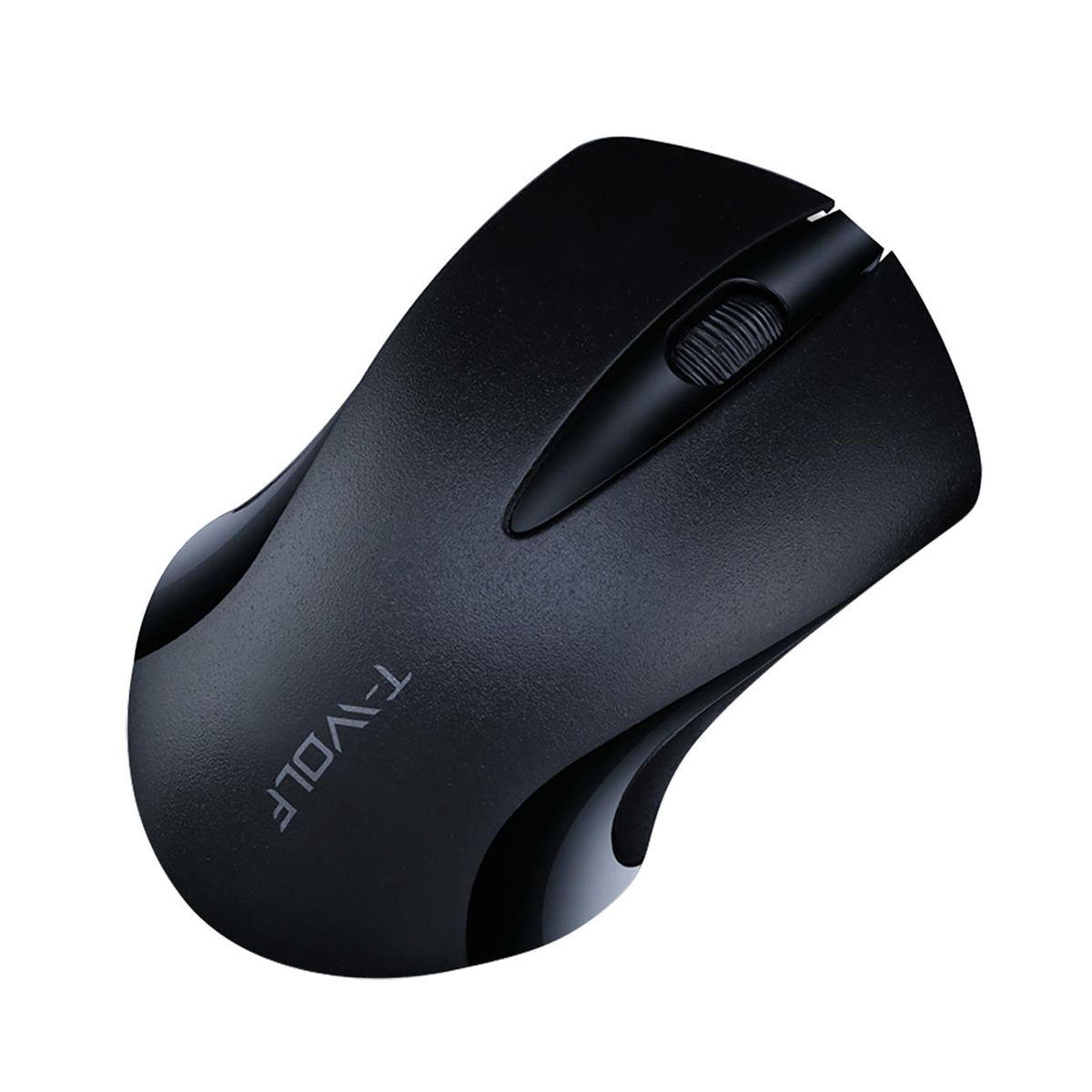 Mini Wireless Mouse Anti-slip USB Rechargeable 3-Black