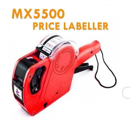 8 Digits Price Tag Gun Labeler Labeller Included Labels & Spare Ink