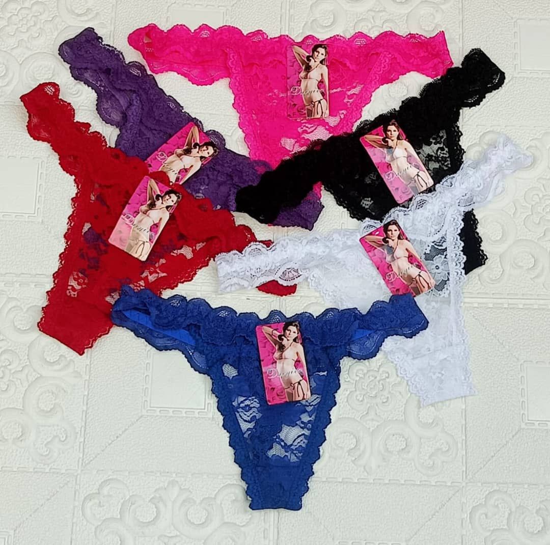 6pcs Ladies Net Thong