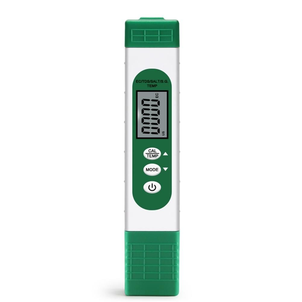 Digital ECTDSSALTSGTemperature Meter 5 in 1 Water Quality Conductivity Tester for Aquarium Swimming Pool