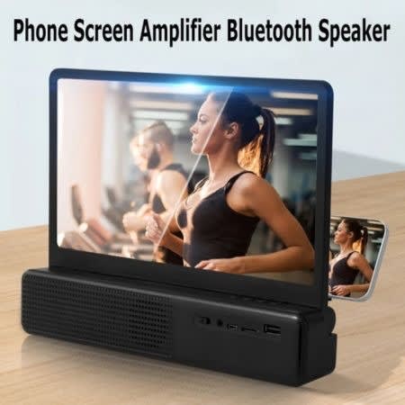 F11 Phone Screen Magnifier With Bluetooth Speaker, 12D Hd Movies Amplifier Projector