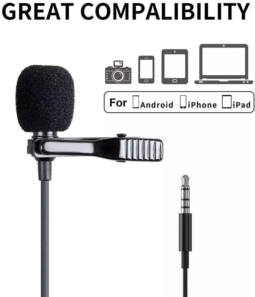 Professional Mobile Phone, Camera & Laptop Microphone Mini Microphone Kit For Making Vlog Video