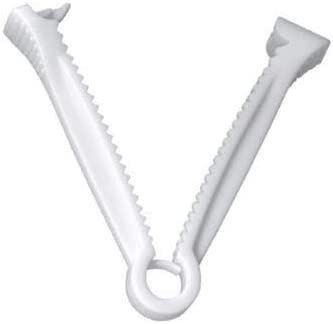 50 White Umbilical Cord Clamps For Obstetrics