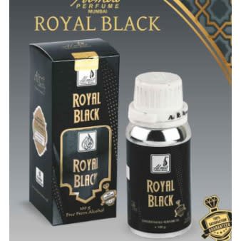 Royal Black Concentrated 100ml Oil Perfume With A Free 3ml  Bottle