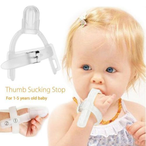 Silicone Thumb Sucking Stop Finger Guard For Baby Kids