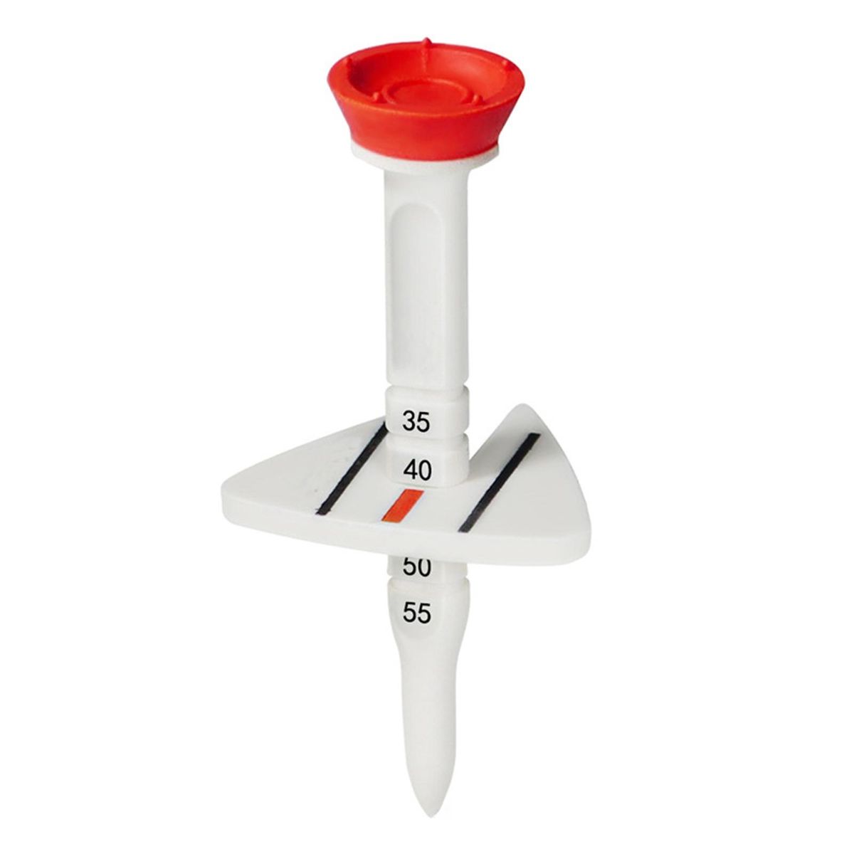 Big Head Golf Tee Premium Adjustable Golf Tee Reduce Friction Big Head Red