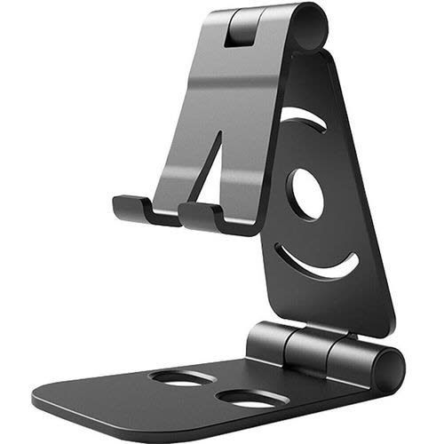 Portable Cell Phone Stand For Desktop Phone Holder - Black