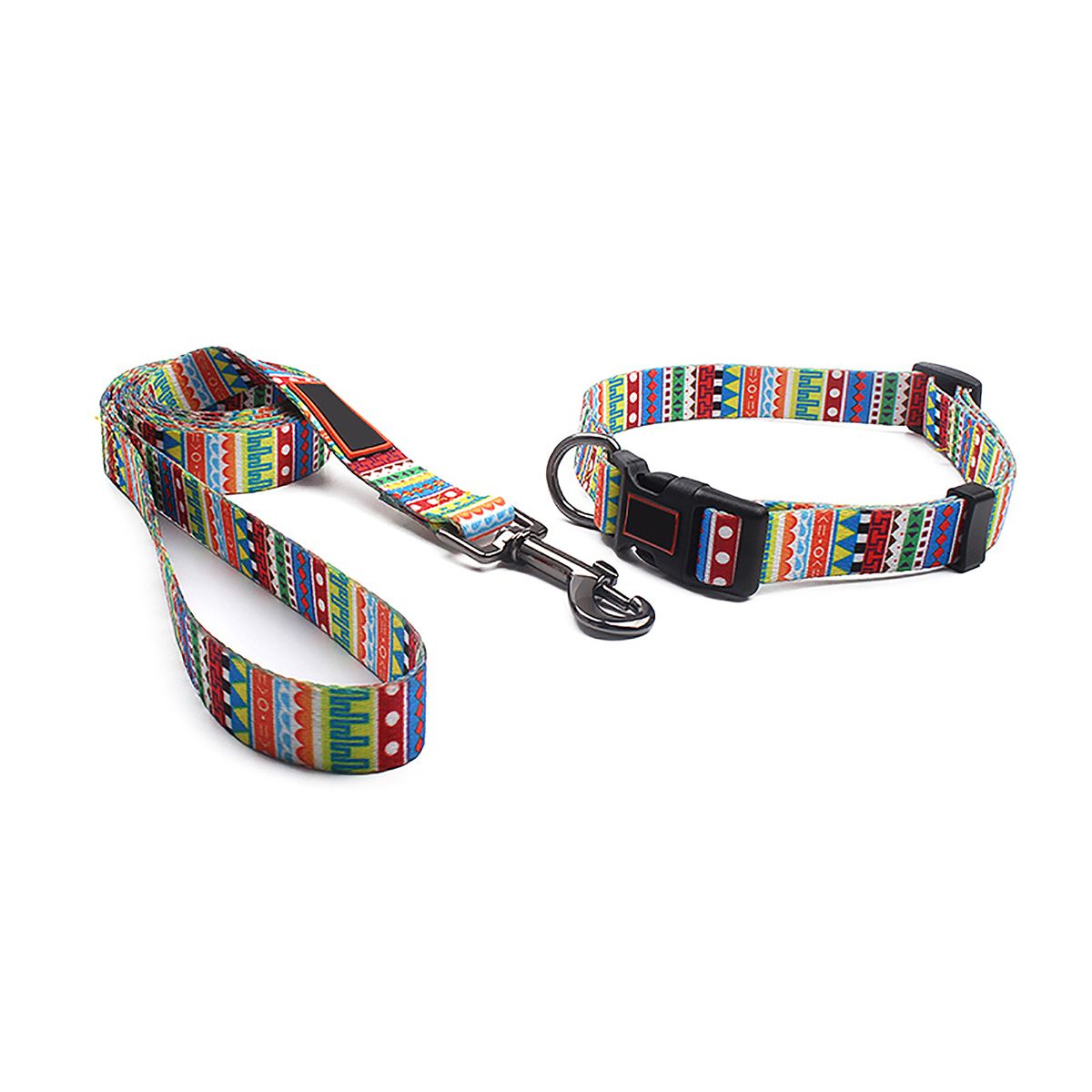 Printed Collar Type Leash Polyester Traction Leash Dog