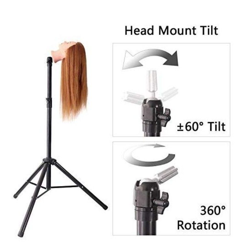 Big Dummy Wig Stand Mannequin Head  Tripod  Stand
