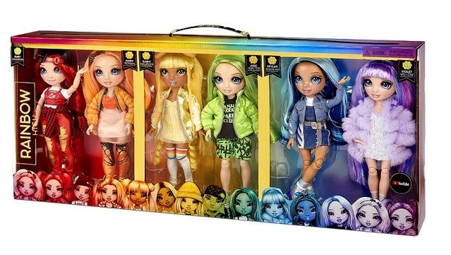 High Original Fashion Doll 6-Pack 11-inch Poseable Fashion Dolls