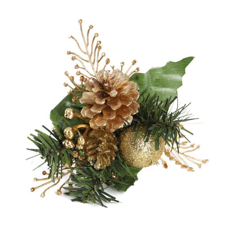 Christmas 40cm LED Wreath With Artificial Pine Cones
