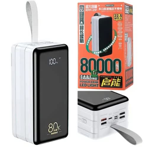 Remax Powerbank - rpp 291 - 80000mAh