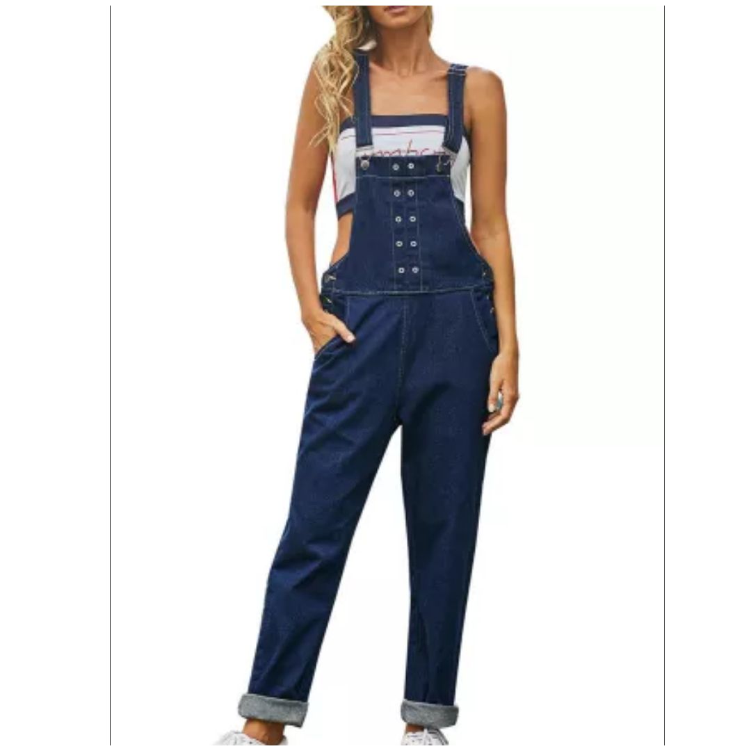 Mfed Grommet Detail Dark Blue Denim Overall