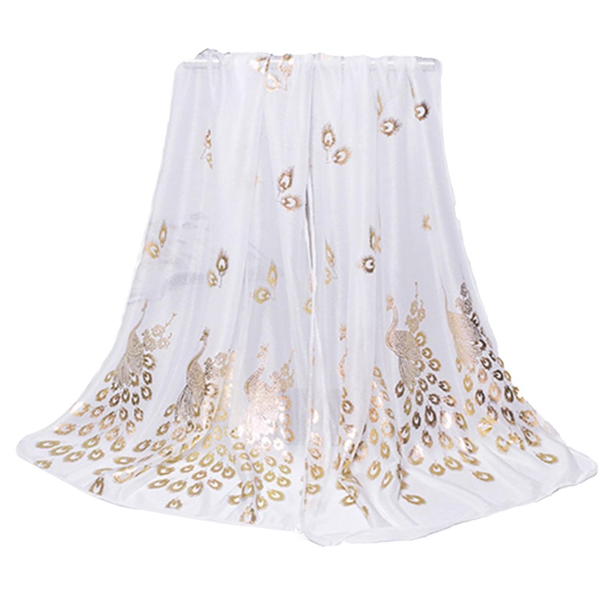 Chiffon Scarf Stylish Practical Beauty Girl Wrap-White