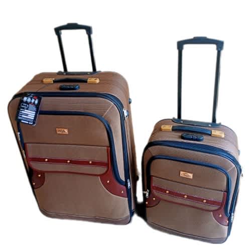 Big and Small Multipurpose Trolly Luggage Boxes - Brown
