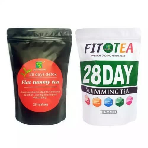 General Fresh 28 Days Detox Flat Tummy Tea & Slimming Fit Tea Bundle