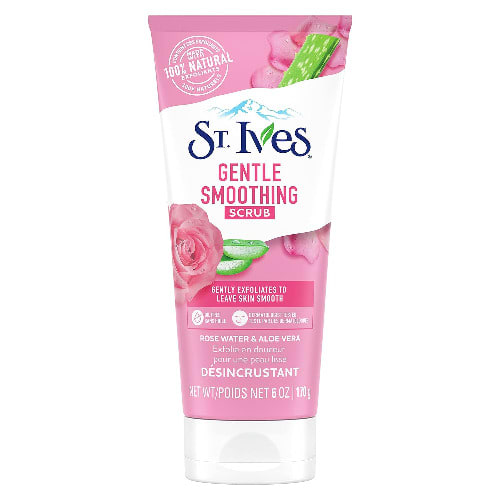 Gentle Smoothing Face Scrub - Rose Water & Aloe Vera