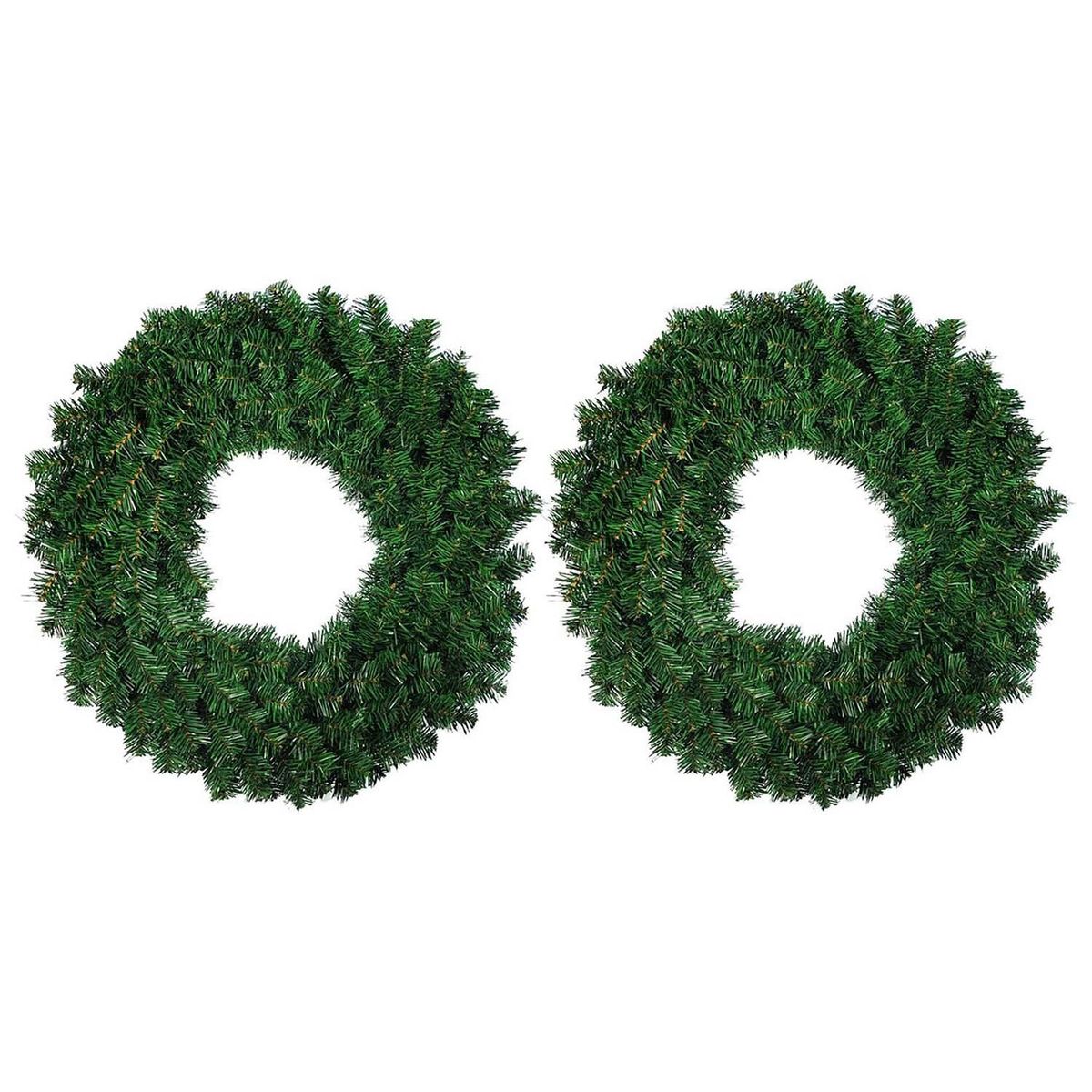 2 Pcs 30cm Artificial Pine Wreath for Front Door