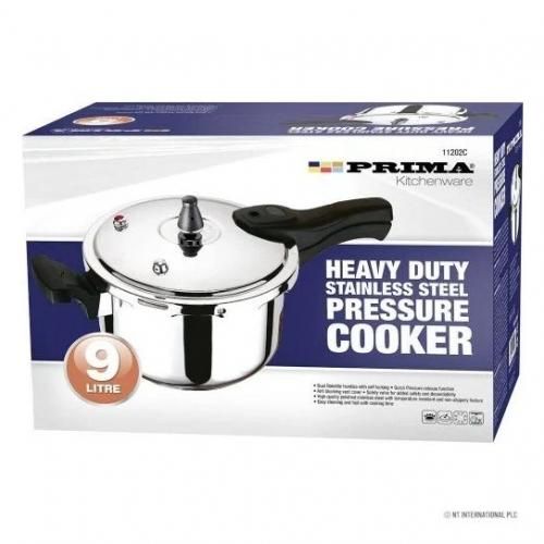 9 Litre Heavy Duty Stainless Steel Pressure Cooker