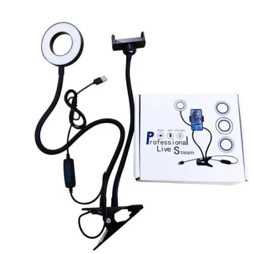 Professional Live Stream Ring Light And Phone Holder