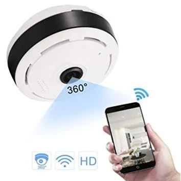 360 Degree Panoramic Camera Wifi Indoor Ip Camera Fisheye Baby Monitor With Night Vision