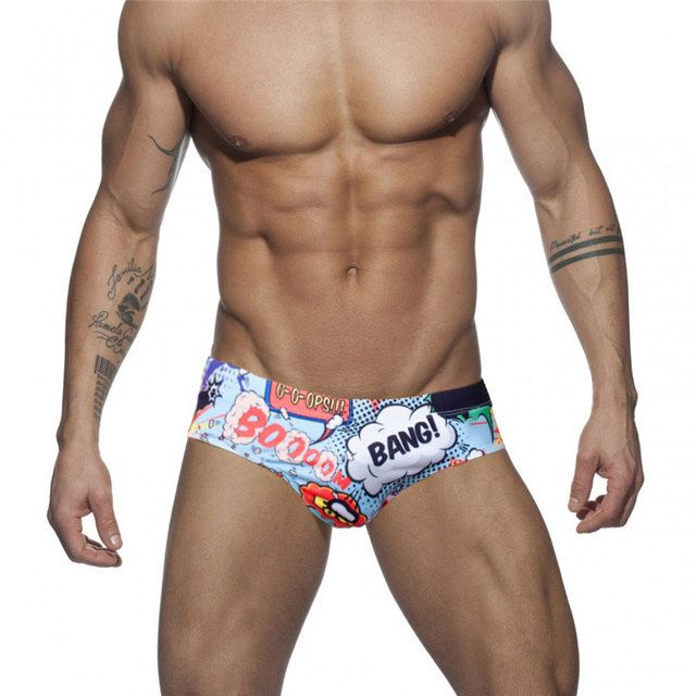 Men Swimwear Sexy Bikini Swim Brief Swimsuits