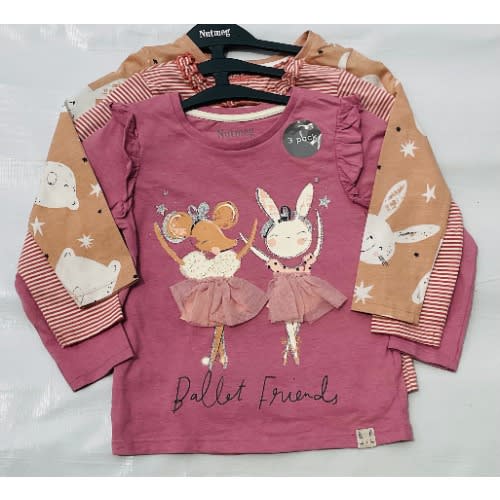 Ballet Friends Tops - 3Pieces