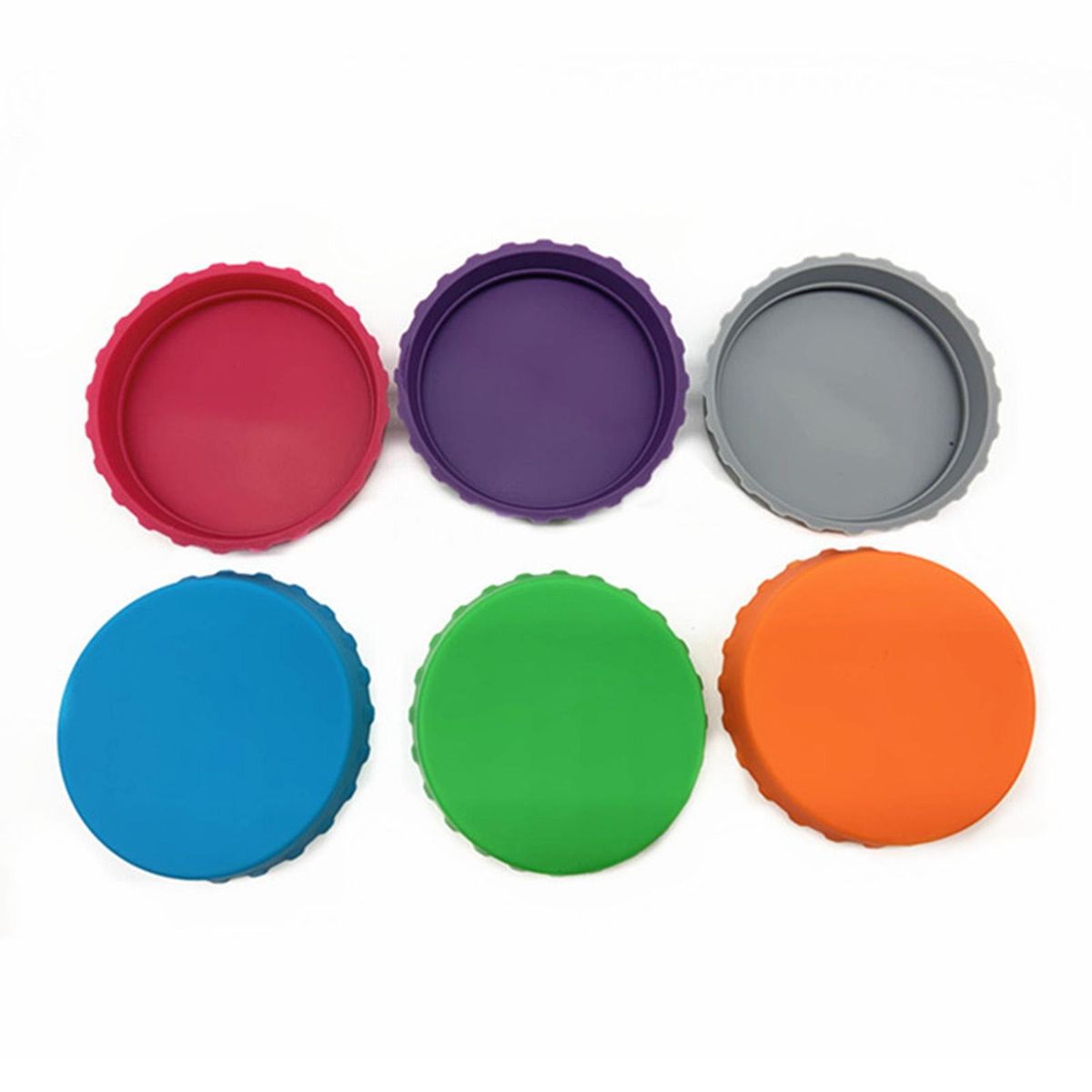 6Pcs Soda Can Lid Silicone Soda Beverage Can Topper