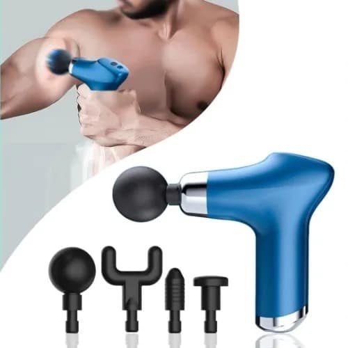 Cordless & Interchangeable Compact Power Massager With 4 Heads-cy-001