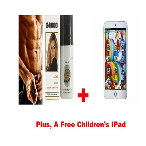 Men's Herbal Sex Delay Ejaculation Spray + A Free Children's Ipad